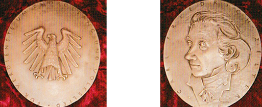 Die Zelter Plakette.